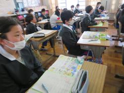 6年生家庭科の授業