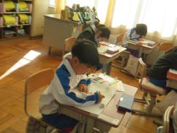 1年生国語の授業