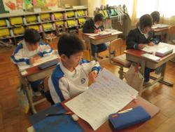 1年生国語の授業