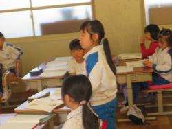 1年生国語の授業