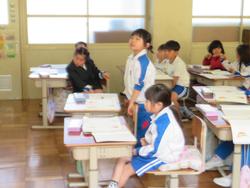 1年生国語の授業