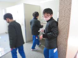 卒業式の準備