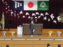 卒業式の様子