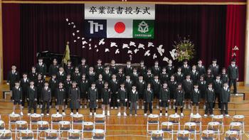 卒業式の様子