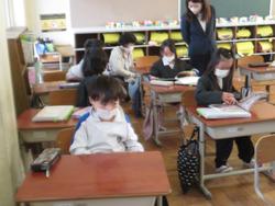修了式後の学級活動