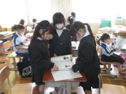 修了式後の学級活動