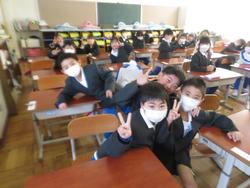 修了式後の学級活動