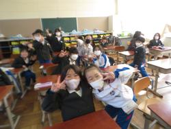 修了式後の学級活動