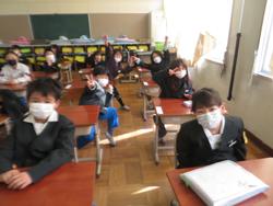 修了式後の学級活動