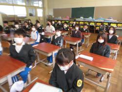 修了式後の学級活動