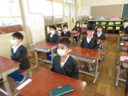 修了式後の学級活動