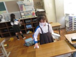 修了式後の学級活動