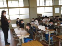 修了式後の学級活動