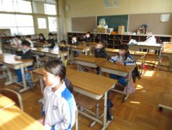 修了式後の学級活動