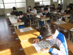 修了式後の学級活動