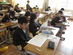 修了式後の学級活動