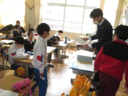 修了式後の学級活動
