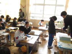 修了式後の学級活動