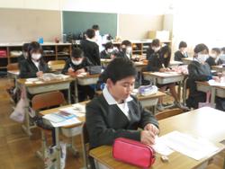 修了式後の学級活動