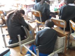 修了式後の学級活動