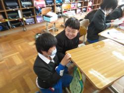 修了式後の学級活動