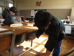 修了式後の学級活動