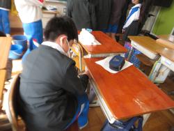 修了式後の学級活動