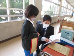 修了式後の学級活動