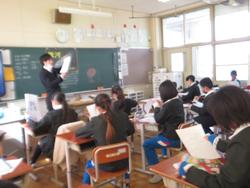修了式後の学級活動