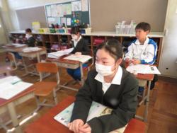 修了式後の学級活動