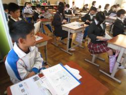 修了式後の学級活動