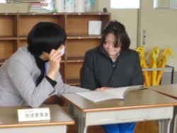 修了式後の学級活動