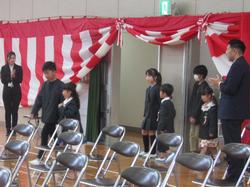 入学式の様子