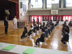 入学式の様子