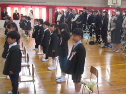 入学式の様子