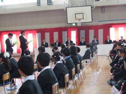 入学式の様子