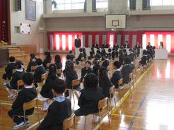 入学式の様子