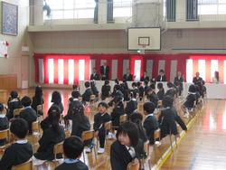 入学式の様子