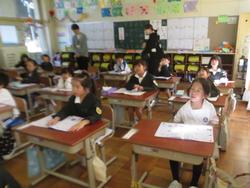 1年生国語の授業