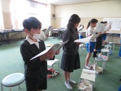 6年生音楽の授業