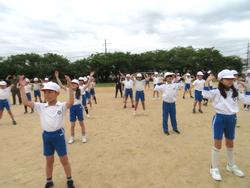 運動会全体練習の様子