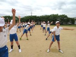 運動会全体練習の様子