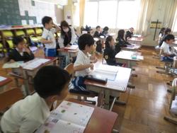 1年生国語の授業