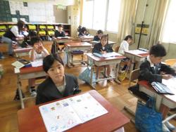 1年生国語の授業
