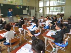 1年生国語の授業