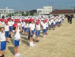 運動会全体練習の様子