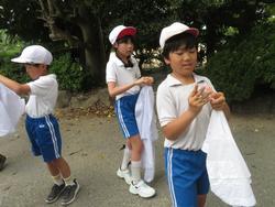 4年生ワイシャツに染色