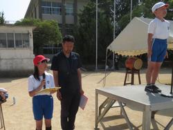 運動会全体練習の様子
