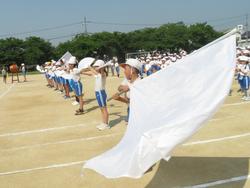 運動会全体練習の様子
