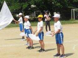 運動会全体練習の様子